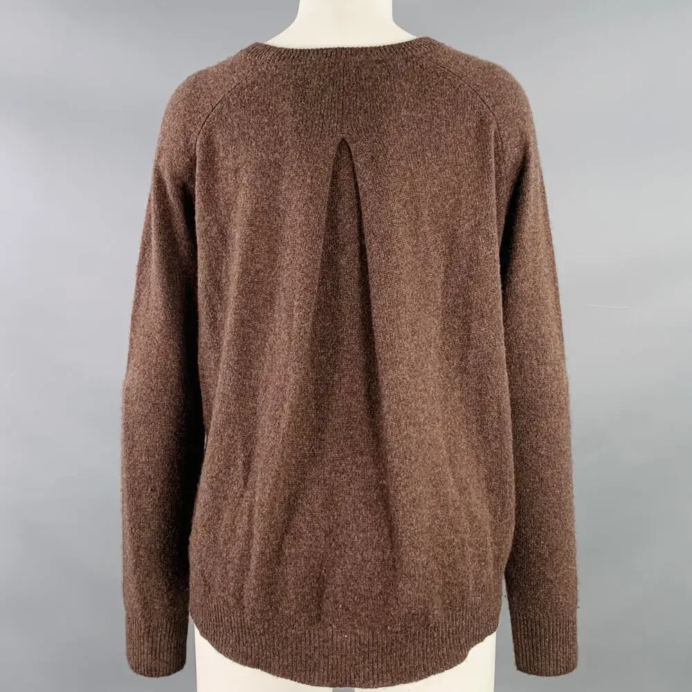 360 CASHMERE Size S Brown Cashmere Crew Neck Pullover